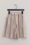 BASERANGE French-made organic cotton striped shorts (BAS-SHST-PO-SU25-MARTINIQUE STRIPE)